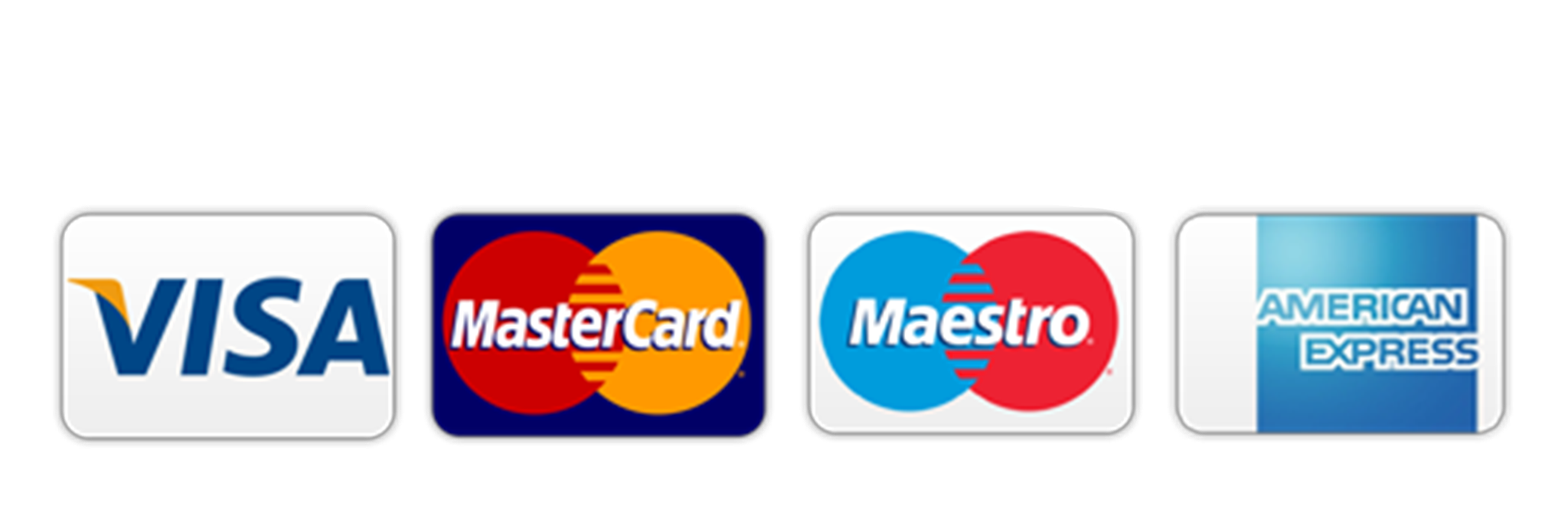 Accepted payment methods: Visa, MasterCard, Maestro, American Express